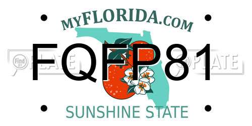 FQFP81 Florida License Plate