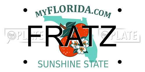 FRATZ Florida License Plate