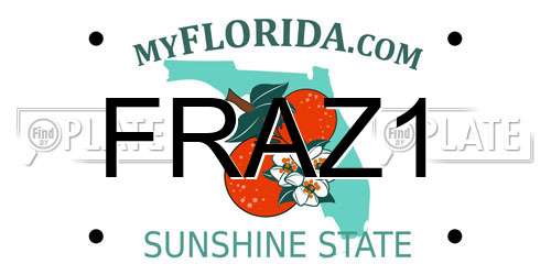 FRAZ1 Florida License Plate