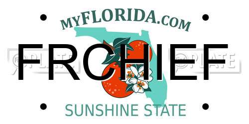 FRCHIEF Florida License Plate