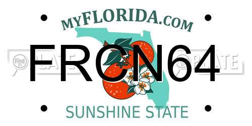 FRCN64 Florida License Plate