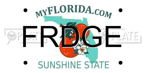 FRDGE Florida License Plate
