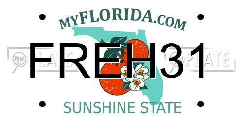 FREH31 Florida License Plate