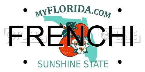 FRENCHI Florida License Plate