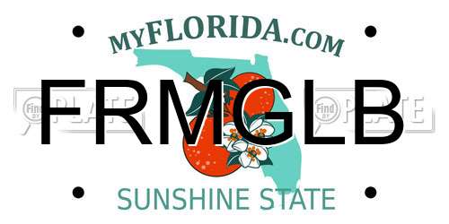 FRMGLB Florida License Plate