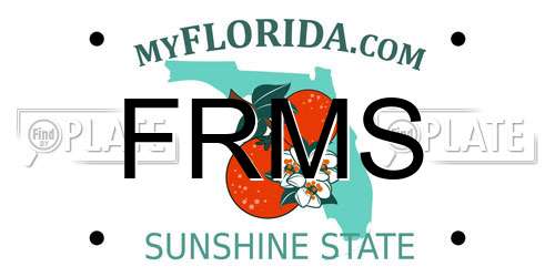 FRMS Florida License Plate