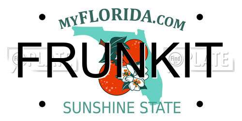 FRUNKIT Florida License Plate