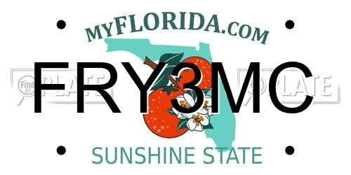 FRY3MC Florida License Plate
