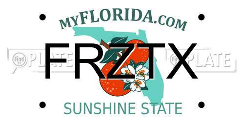 FRZTX Florida License Plate