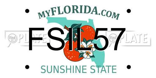 FSIL57 Florida License Plate