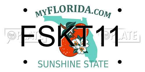 FSKT11 Florida License Plate