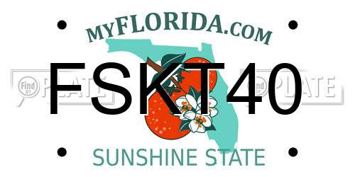 FSKT40 Florida License Plate