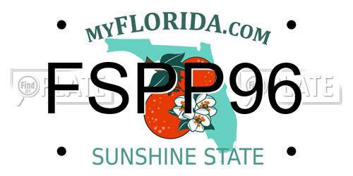 FSPP96 Florida License Plate