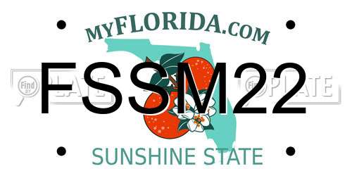 FSSM22 Florida License Plate