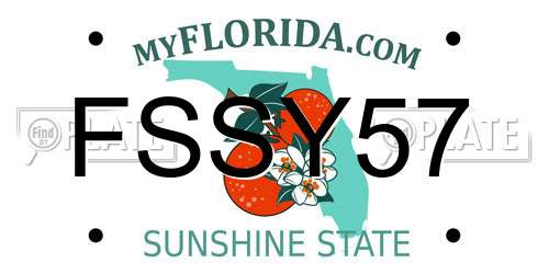 FSSY57 Florida License Plate