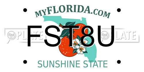 FST8U Florida License Plate