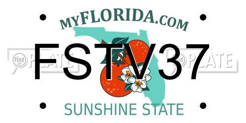 FSTV37 Florida License Plate