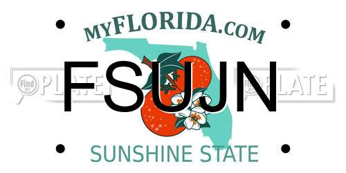 FSUJN Florida License Plate