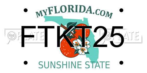 FTKT25 Florida License Plate