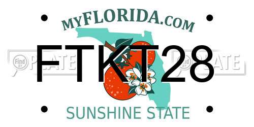 FTKT28 Florida License Plate