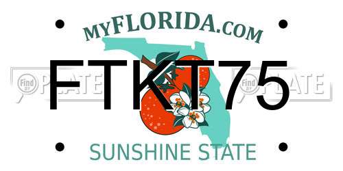 FTKT75 Florida License Plate