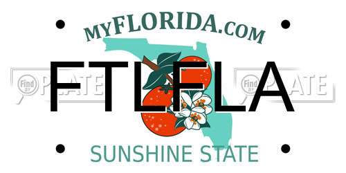 FTLFLA Florida License Plate