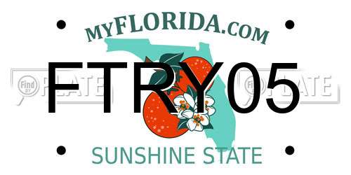 FTRY05 Florida License Plate