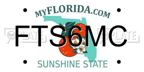 FTS6MC Florida License Plate