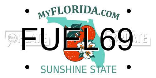 FUEL69 Florida License Plate
