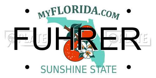 FUHRER Florida License Plate