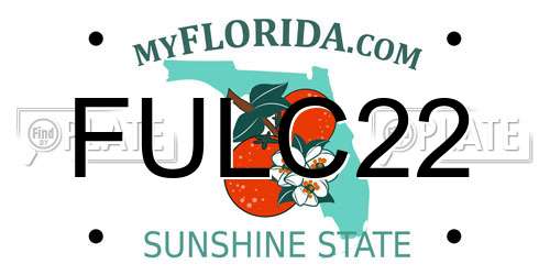 FULC22 Florida License Plate