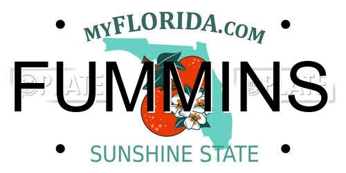 FUMMINS Florida License Plate
