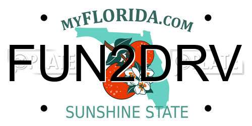 FUN2DRV Florida License Plate