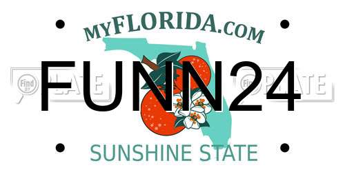 FUNN24 Florida License Plate