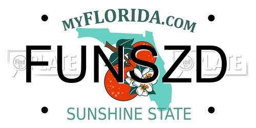 FUNSZD Florida License Plate