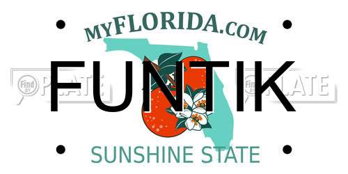 FUNTIK Florida License Plate