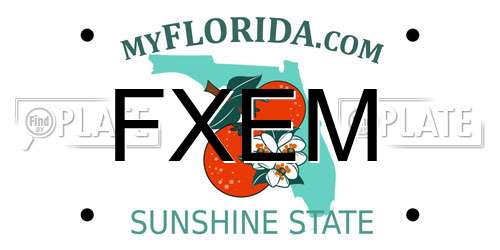 FXEM Florida License Plate