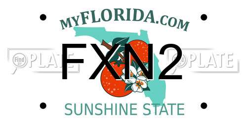 FXN2 Florida License Plate
