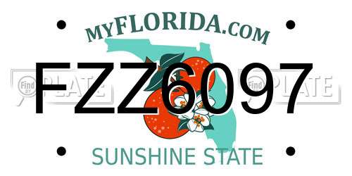FZZ6097 Florida License Plate