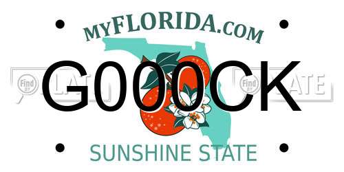 G000CK Florida License Plate