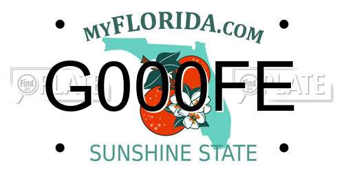 G000FE Florida License Plate