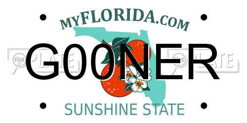 G00NER Florida License Plate