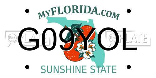 G09YOL Florida License Plate