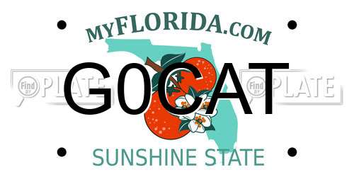 G0CAT Florida License Plate