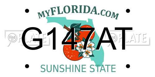 G147AT Florida License Plate