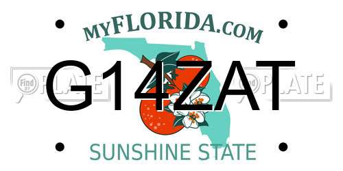 G14ZAT Florida License Plate