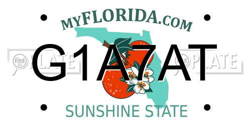 G1A7AT Florida License Plate