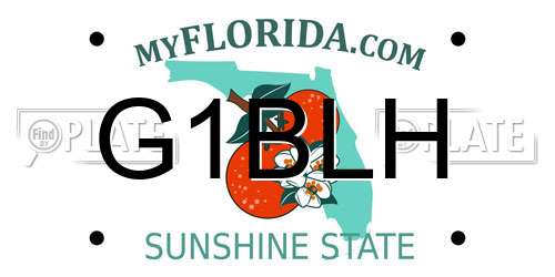G1BLH Florida License Plate