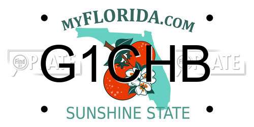 G1CHB Florida License Plate