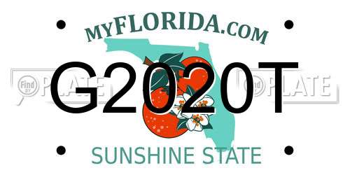 G2020T Florida License Plate